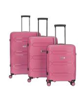 Enrico Benetti Kingston reiskoffer set roze-rood